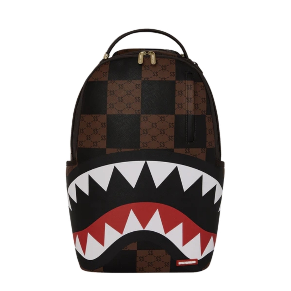 Sprayground That Big Check Shark Backpack